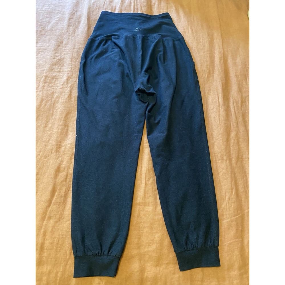 Beyond Yoga Beyond the Bump Maternity Joggers Black Gray M Pant s64